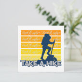 Neem een Hike uitnodiging, aanpasbaar Kaart (Staand voorkant)