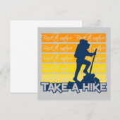 Neem een Hike-uitnodiging, aanpasbaar Kaart (Voorkant / Achterkant)