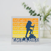 Neem een Hike-uitnodiging, aanpasbaar Kaart (Staand voorkant)