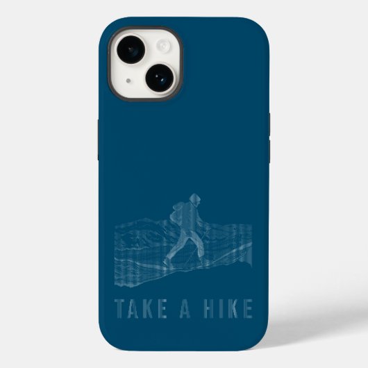 Neem een Hike White Case-Mate iPhone Case (Achterkant)