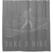 Neem een Hike White Douchegordijn (Voorkant)