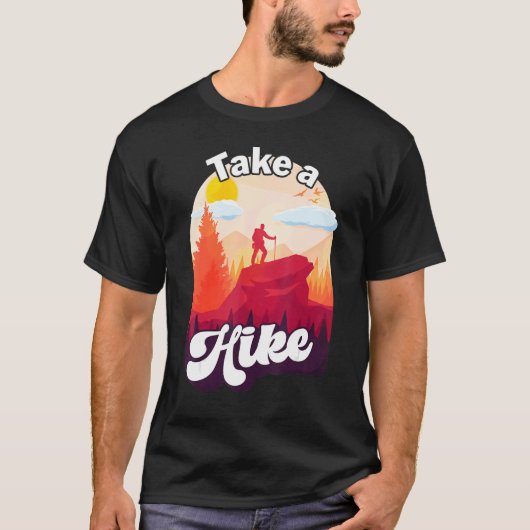 Neem een Hike Wildness Campfire buitenshuis overle T-shirt (Voorkant)