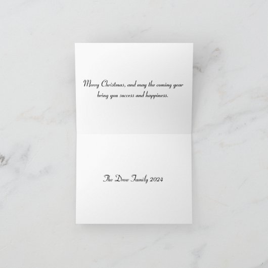 Neem een Holly Jolly Christmas bedankpas Bedankkaart (Binnen)