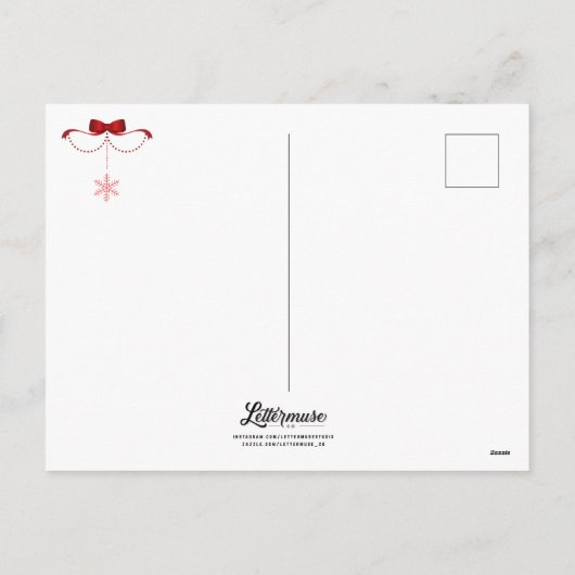 Neem een Holly Jolly Christmas Briefkaart (Achterkant)