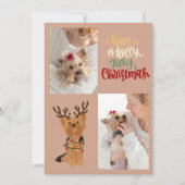 Neem een Holly Jolly Christmas Dog Kaart (Voorkant)