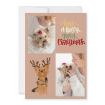 Neem een Holly Jolly Christmas Dog Kaart