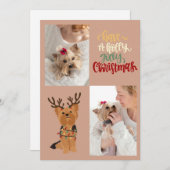 Neem een Holly Jolly Christmas Dog Kaart (Voorkant / Achterkant)