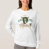Neem een Holly Jolly Christmas rendier | FEESTDAGE T-shirt (Voorkant)