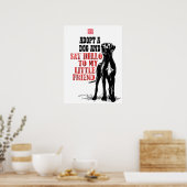 Neem een hond Great Dane Poster (Keuken)