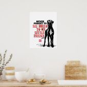 Neem een hond Great Dane Poster (Keuken)