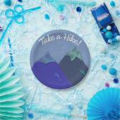 Neem een hoogtepunt van de heekberg papieren bordje (Feest)