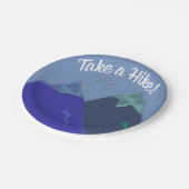 Neem een hoogtepunt van de heekberg papieren bordje (Gekanteld)