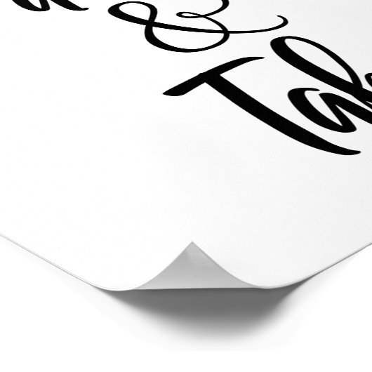 Neem een hot-pluggable en neem een stoel - Zwarte Poster (Hoek)