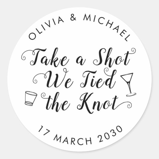 Neem een hotline die de Drink van de weddenschap m Ronde Sticker (Voorkant)