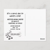 Neem een huisdier briefkaart (Achterkant)