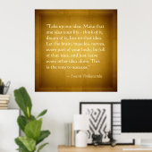 Neem één idea Swami Vivekananda Succescitaat op Poster (Thuiskantoor)