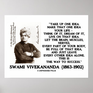 Neem één idee op dat het idee je levensnotering ma poster