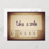 Neem een Inspirerend glimlach Briefkaart (Voorkant / Achterkant)