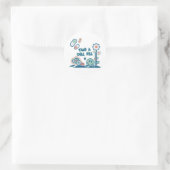Neem een kalmerend pilletje ronde sticker (Tas)