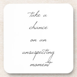 Neem een kans op Onderzetter met harde kunststof