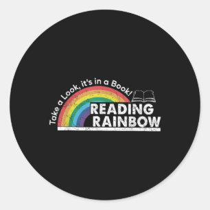 Neem Een Kijkje Het Staat In Een Boek Lezen Boek V Ronde Sticker