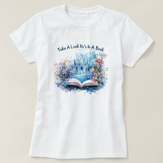 Neem een kijkje, het staat in een boek t-shirt (Design voorkant)