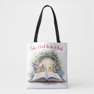 Neem een kijkje, het staat in een boek tote bag