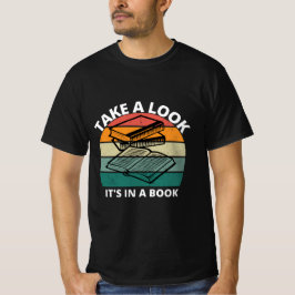 Neem een kijkje Het zit in een boek T-shirt - Read
