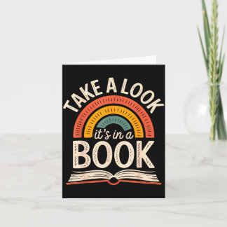 Neem een kijkje in een boek retro lezende boekenwu kaart