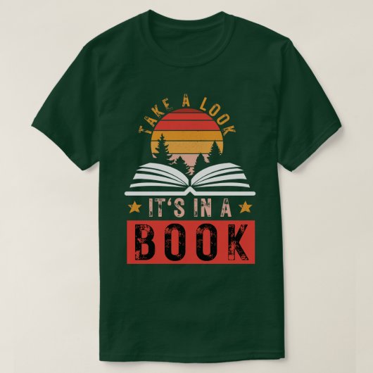 Neem een kijkje in het boek t-shirt (Design voorkant)