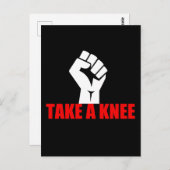 Neem een knie briefkaart (Voorkant / Achterkant)