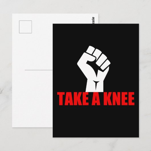 Neem een knie briefkaart (Voorkant / Achterkant)