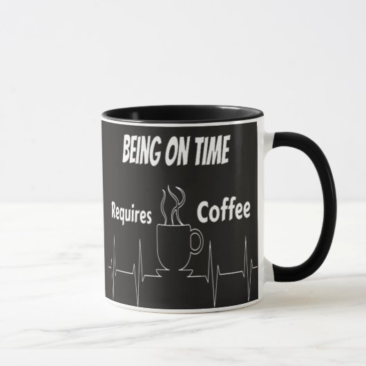 Neem een kopje caffeïne mok (Rechts)