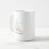 Neem een kopje Cheer gepersonaliseerde kerstboom Koffiemok (Voorkant links)