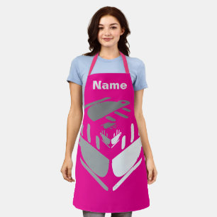 Neem een kopje Java Personalize Hot Pink Schort