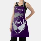 Neem een kopje Java Personalize Paarse Schort (Insitu)