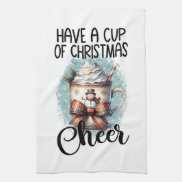 Neem een kopje kerst Cheer Theedoek