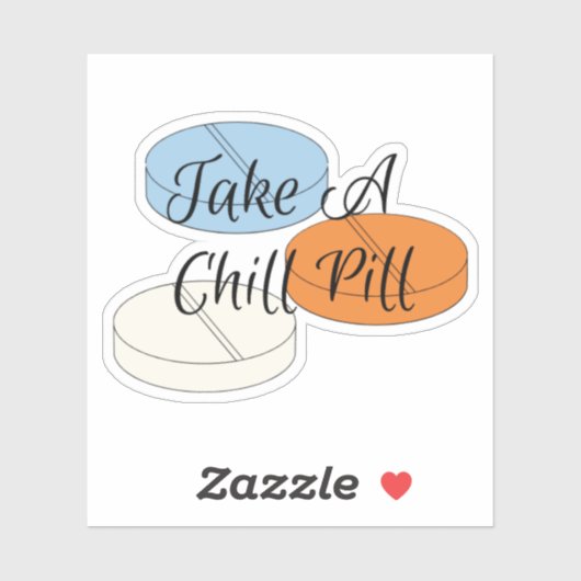 Neem een koude pil Sticker (Vel)