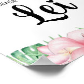 Neem een Lei Sign Tropical Hawaiian Luau Poster (Hoek)