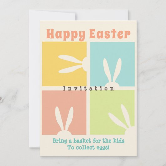 Neem een mand voor de kinderen om eieren te verzam kaart (Voorkant)