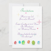 Neem een mand voor de kinderen om eieren te verzam kaart (Achterkant)