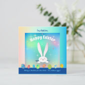 Neem een mandje voor de kinderen om paaseieren te  kaart (Staand voorkant)