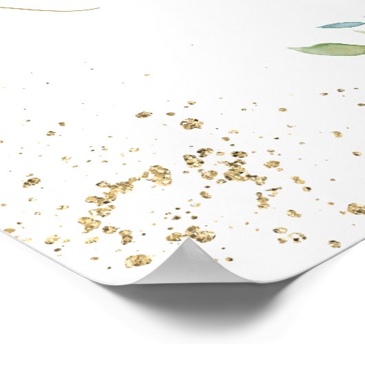 Neem een masker bruiloft bord bloem poster (Hoek)