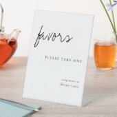 Neem een modern simpel huwelijk. reclamebord met voetstuk (Insitu)