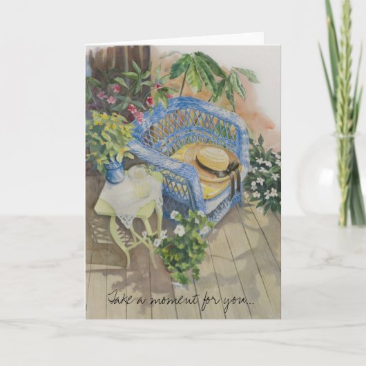 Neem een moment voor je.... kaart (Voorkant)