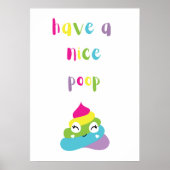 Neem een mooie poep poster (Voorkant)