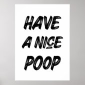 Neem een mooie poep poster (Voorkant)