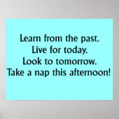 Neem een Nap Funny Poster (Voorkant)