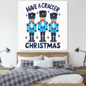 Neem een notenkraker kerst canvas afdruk (Insitu (Slaapkamer))