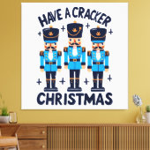 Neem een notenkraker kerst canvas afdruk (Insitu (Woonkamer))